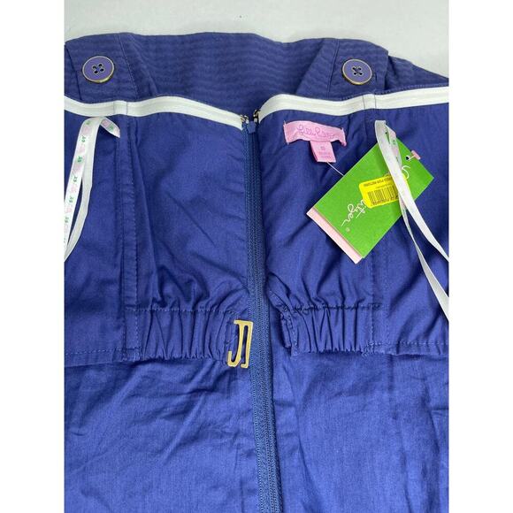 Lilly Pulitzer Vanna strapless Navy Nautical Mini Dress size 10 NWT - Picture 10 of 10